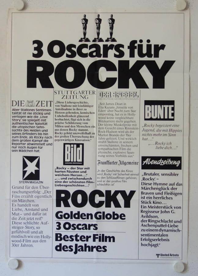 Rocky original release german movie poster